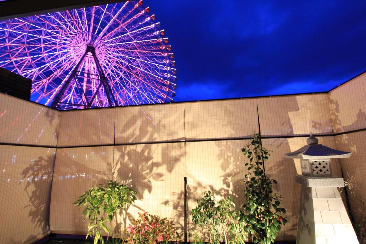 Konjakuso Osaka Tempozan "Ikesu" Projection M Apping Spa Konjakuso Osaka Tempozan "Takadoro" Wheel View Extérieur photo